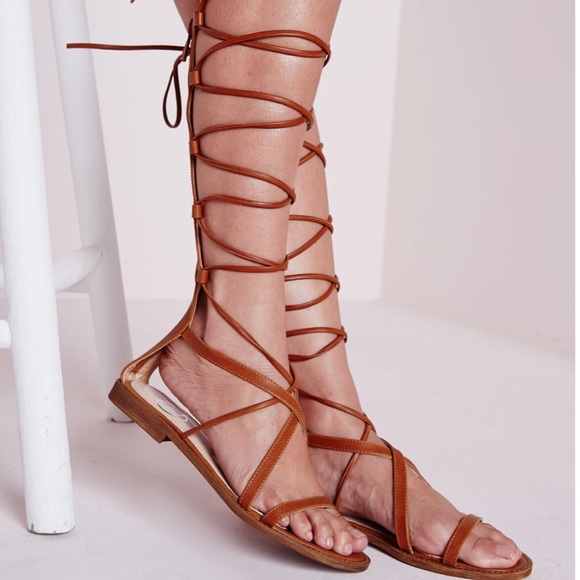 missguided lace up sandals